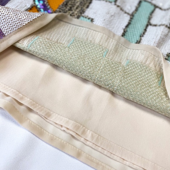 NWT Aztec Sequin Skirt - Picture 4 of 6